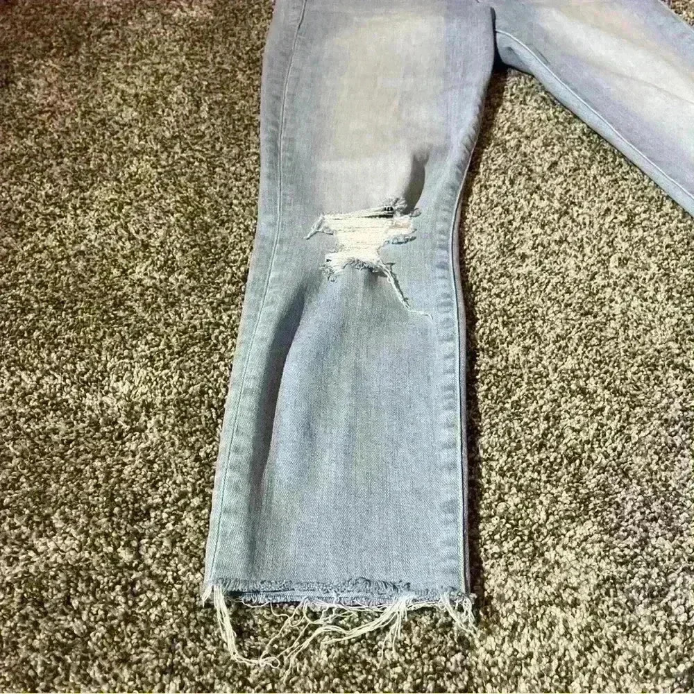 Frame Le High Skinny Distressed Stretch Jeans In Rush Women's Size 28 - Picture 4 of 14